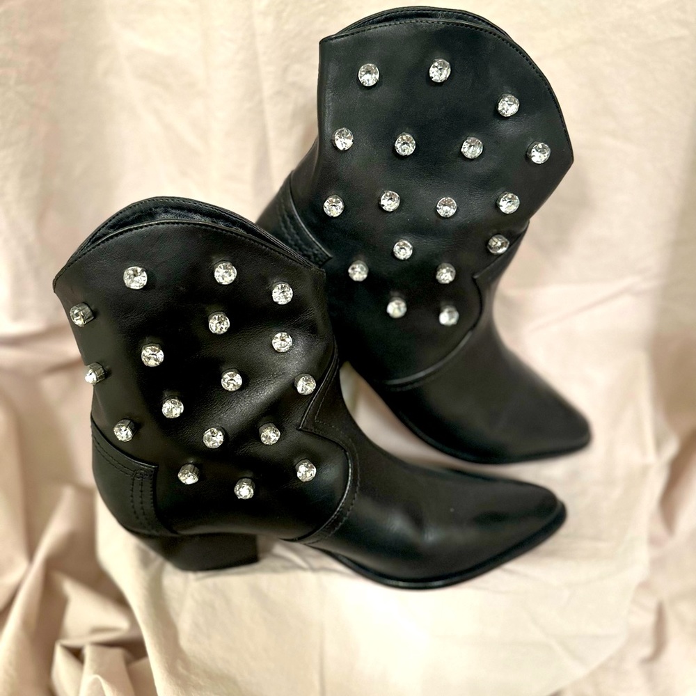 Studded Black Boots